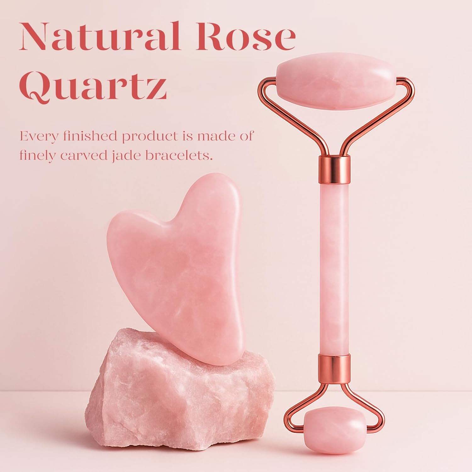 BAIMEI IcyMe Jade Roller & Gua Sha, Face Roller Redness Reducing Skin 