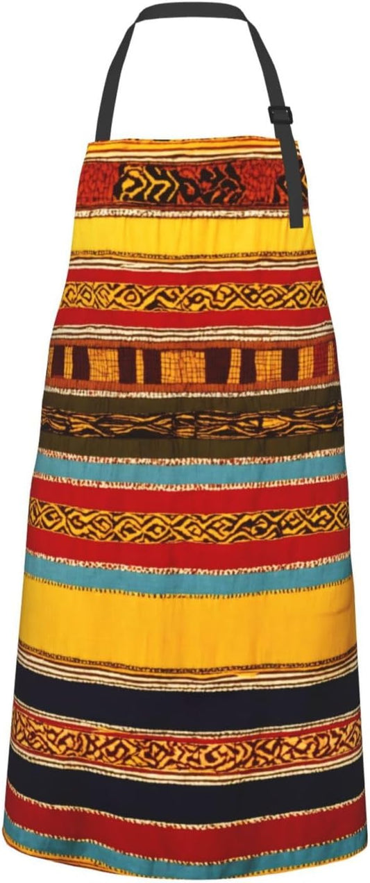 Native American Pattern print Waterproof chef's apron with pocket apron for kitchen cooking baking barbecue and gardening
