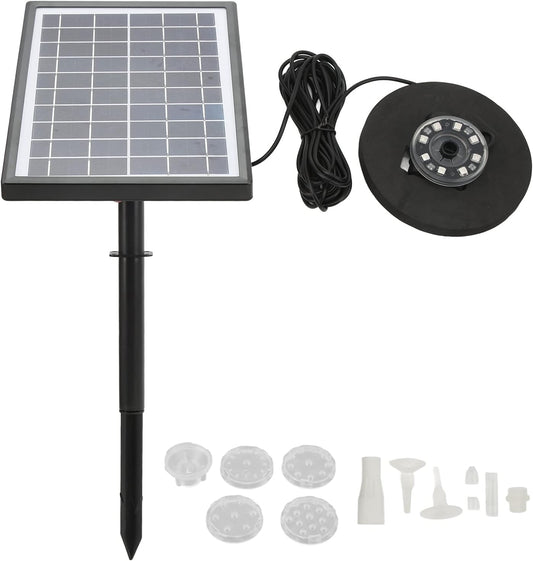 Pilipane Solar Fountain Pump with Battery Backup 5000mAh, 7W Solar Bir