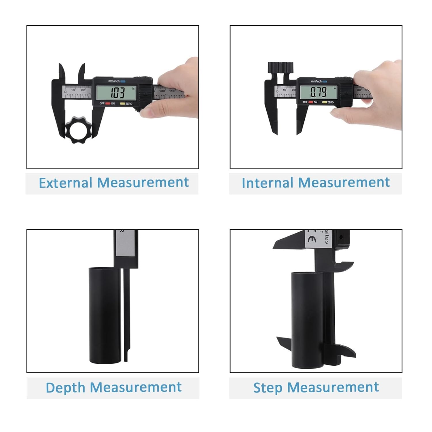 Digital Caliper, Adoric 0-6" Calipers Measuring Tool - Electronic Micr
