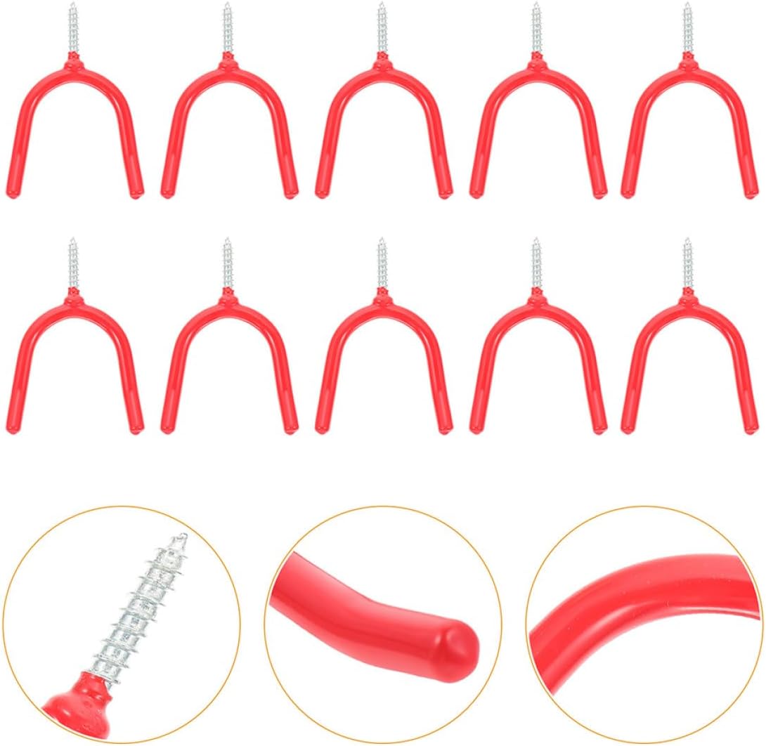 Milisten 12pcs Heavy Duty Garage Wall Hooks Multi-Function Metal Tool 