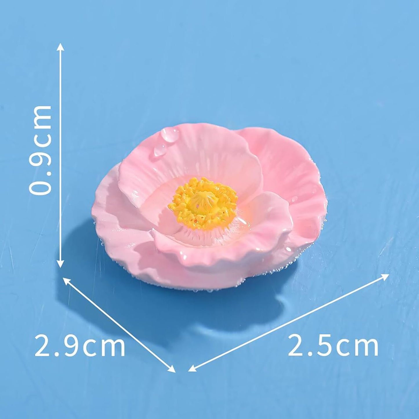 Floating Bee Feeder, Flower Shape Water Station, 8 Pieces Nectar Cups with Bright Colors, Weatherproof Garden Decor, Bee Feeder with Aesthetic Design, Feeding Station for Garden Patio