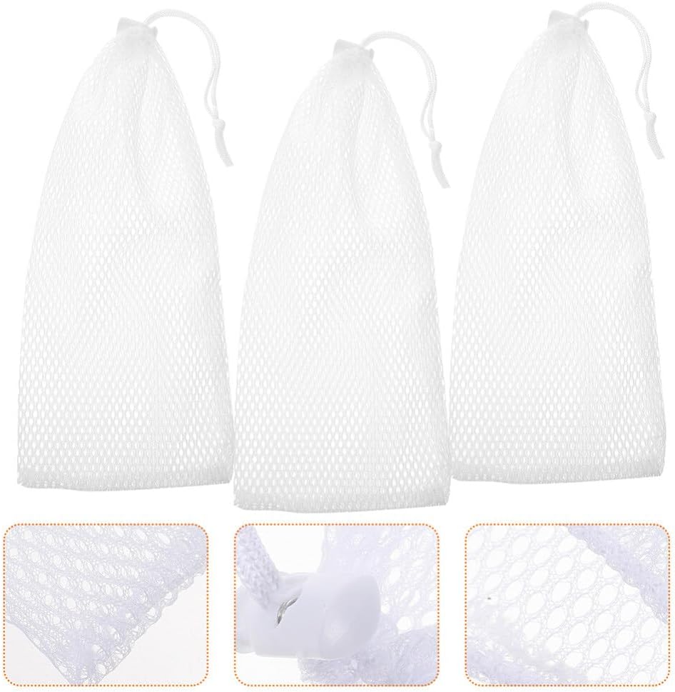 Milisten Wild Bird Feeder Sock 8pcs Bird Sock Feeder Net Thistle s Food Finch for Wildlife(White)