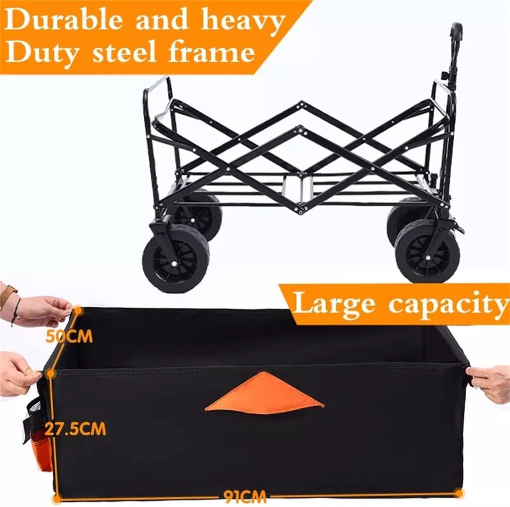 JSEIAJB Folding Cart Portable Foldable 150L Large Capacity Multifuncti