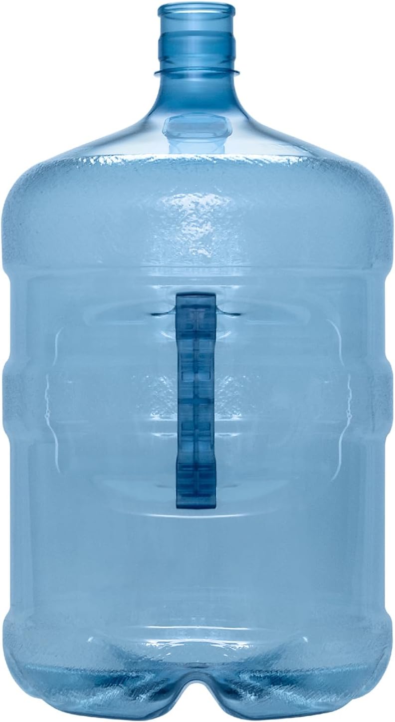 Brio B.P.A. Free 5 Gallon Plastic Crown Cap Reusable Water Bottle Container