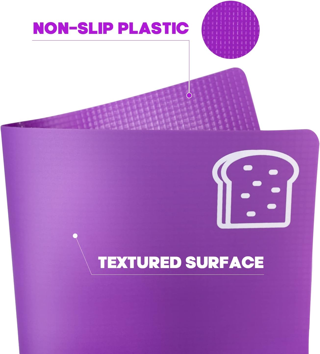 Goodluck 5 Pieces Flexible Cutting Boards, BPA Free Plastic Cutting Bo