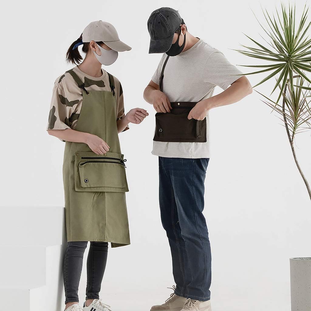 Canvas Work Apron Garden Tool Storage Apron Art Tools Apron Fashion We