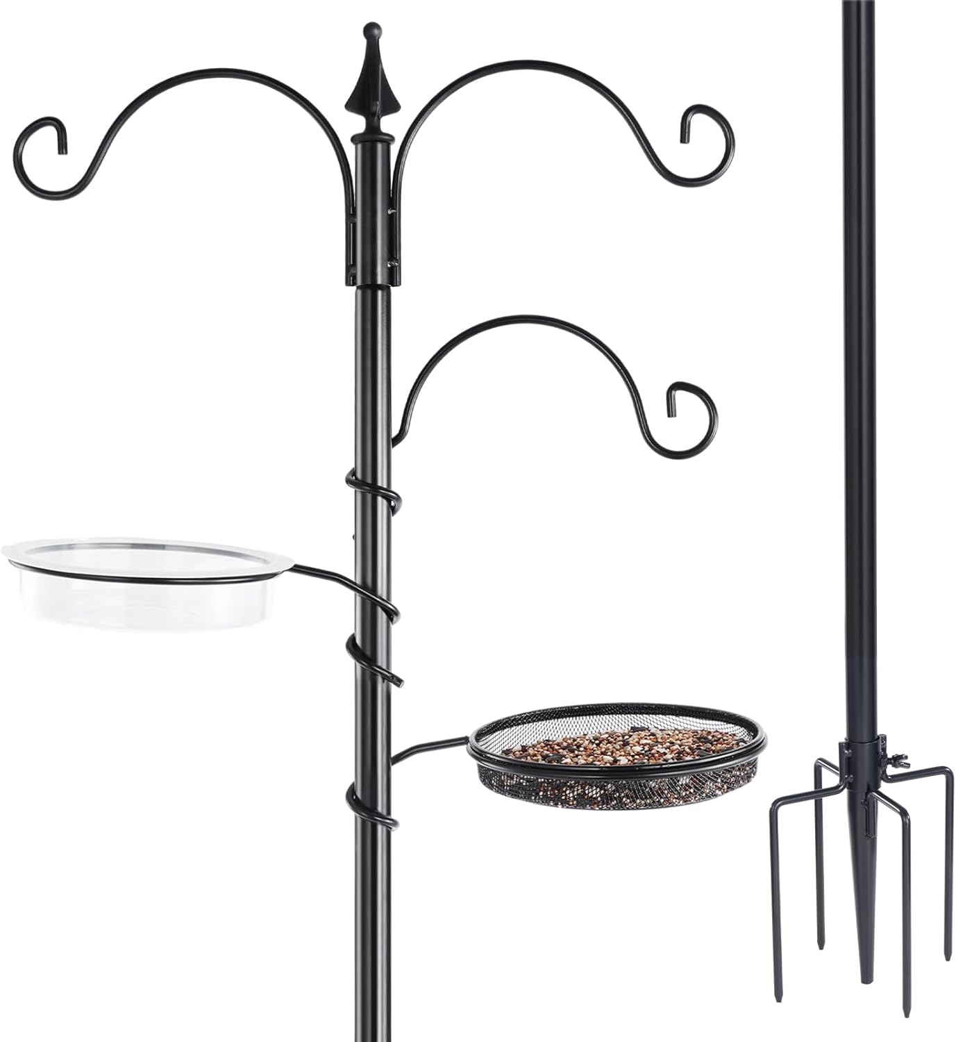 Backyard Expressions Bird Feeding Station Kit - 75" Bird Feeder Pole w