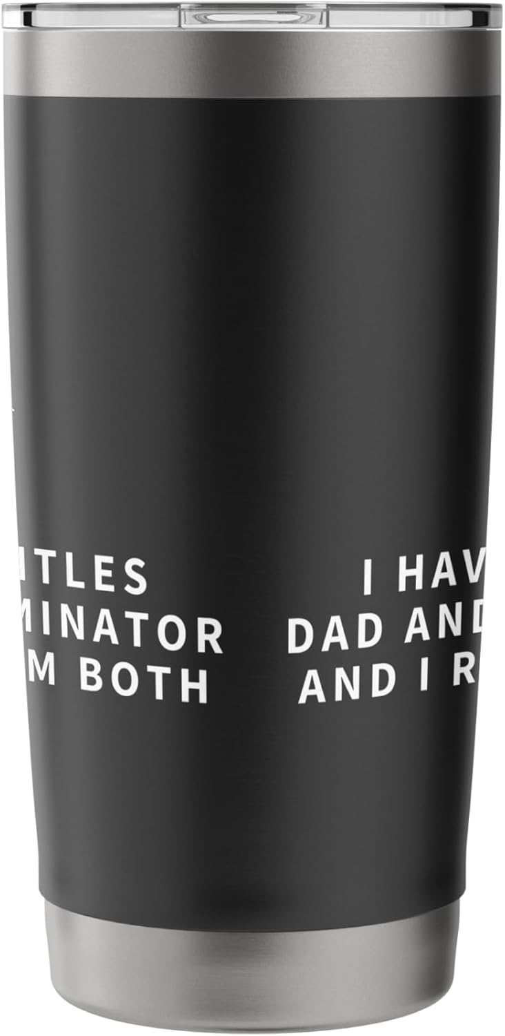 Exterminator And Dad Proud Funny Men Pest Control Stainless Steel Insulated Tumbler