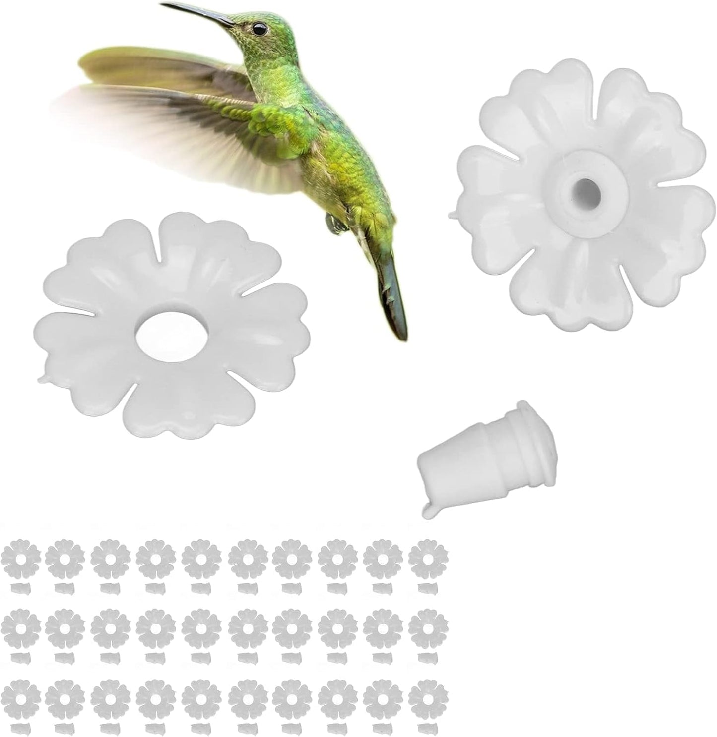 Hummingbird Feeder Parts 30 Set Bee Guards for Hummingbird Feeders, Ga