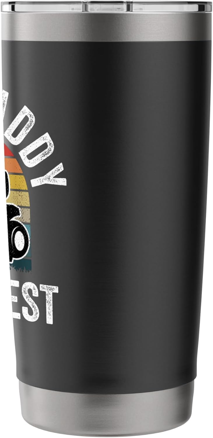 Granddaddy Mows Best Funny Gardener Lawn Care Father's Day Stainless Steel Insulated Tumbler