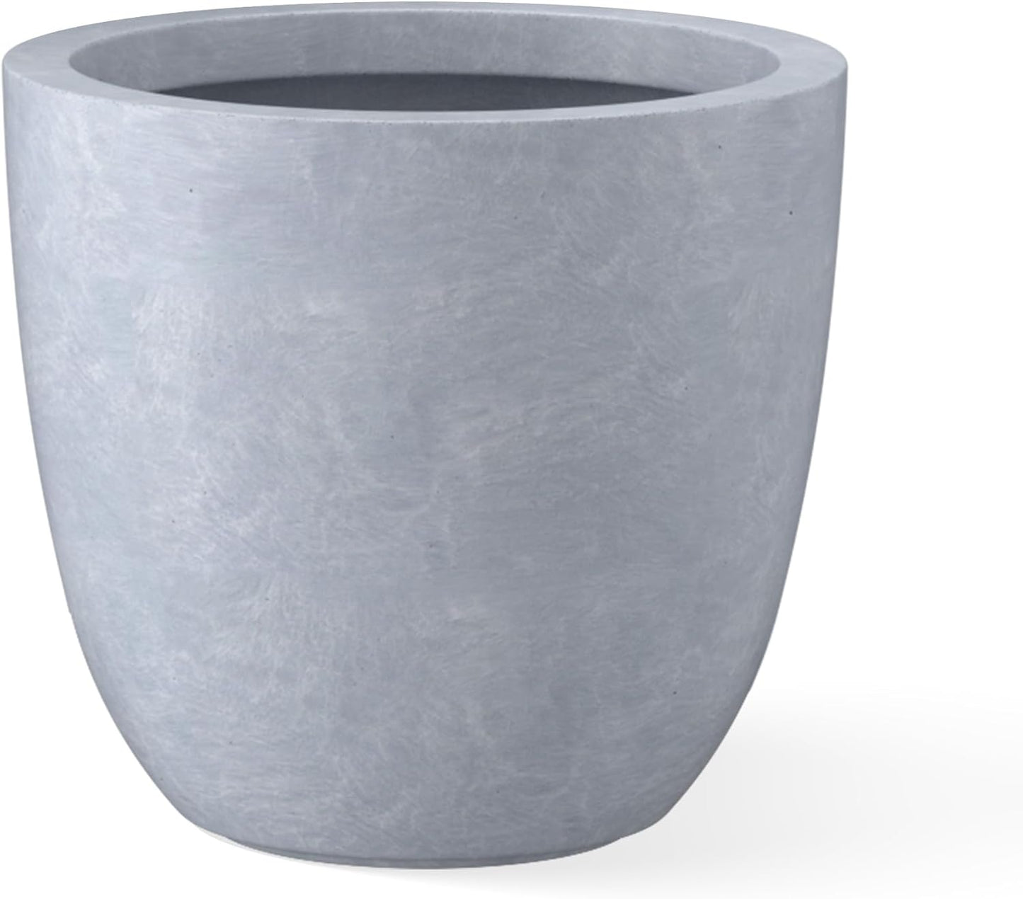 Kante 14 Inch Dia Round Concrete Planter, Indoor Outdoor Large Plant P
