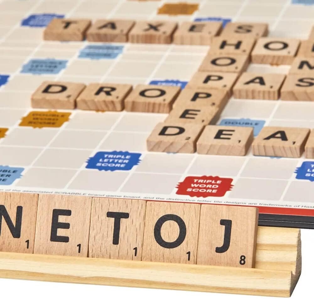 Hasbro Gaming Scrabble Board Game, Classic Word Games for Kids Ages 8 
