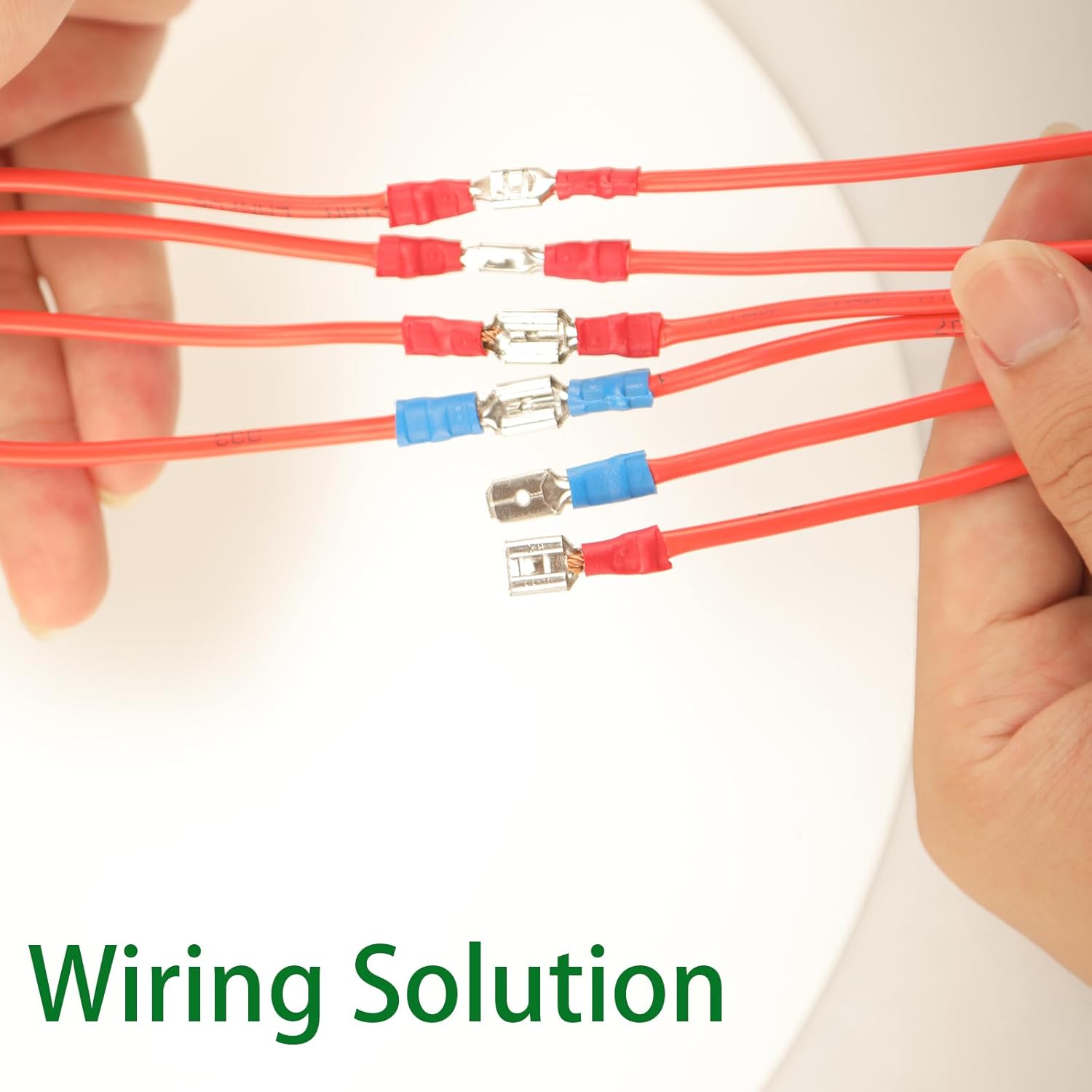 280PCS Crimp Connectors, 2.8mm 4.8mm 6.3mm Male and Female Spade Conne