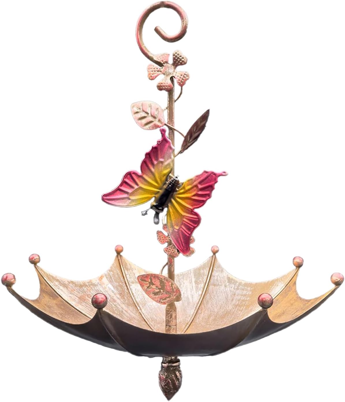 Hummingbird Hanging Feeder Tray, Decorative Outdoor Bird Feedes, Umbrella-Style Feeding Dish, Cute Garden Accessory with Spill-Proof Design, Bird Feeder with Modern Style, Ideal for Backyard Deck