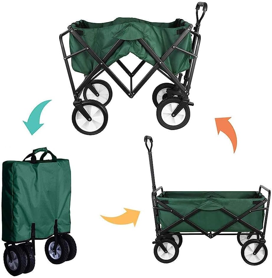 Handcart, Garden Trolley Foldable Cart Heavy Duty Festival Trolley Pul