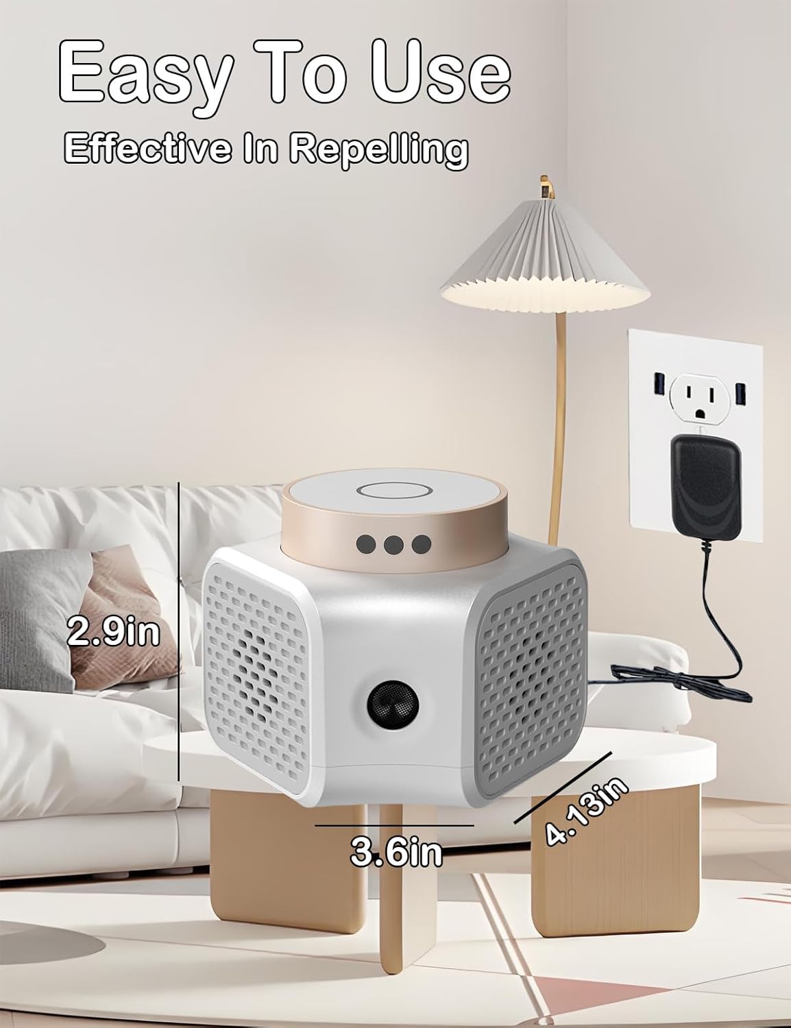 Pest Repellent Ultrasonic Plug in,Mice Repellent Indoor Rodent Squirre
