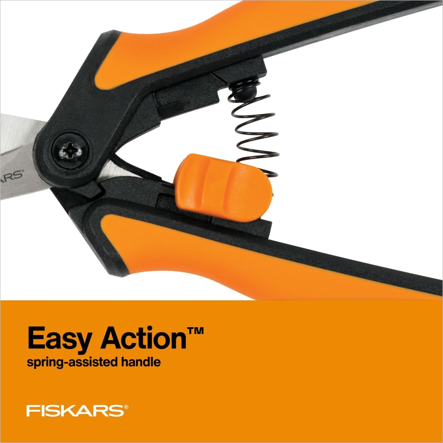Fiskars 6" Pruning Scissors for Flower Stems, Herbs, Buds, and Small P