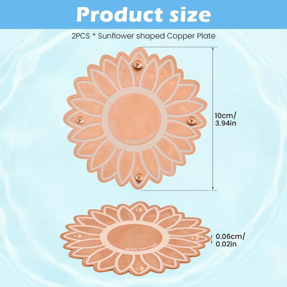 Copper Bird Bath Purification Disk, Outdoor Bird Bowls All-Season