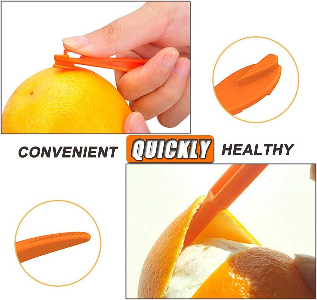 Orange Peeler Tools - Plastic Orange Peeler Citrus Remover Easy Open L