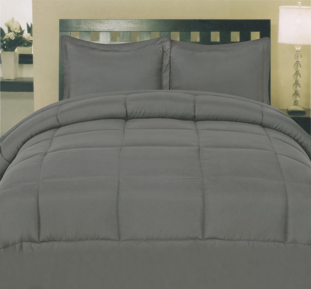 Sweet Home Collection 5 Piece Comforter Set Bag Solid Color All Season