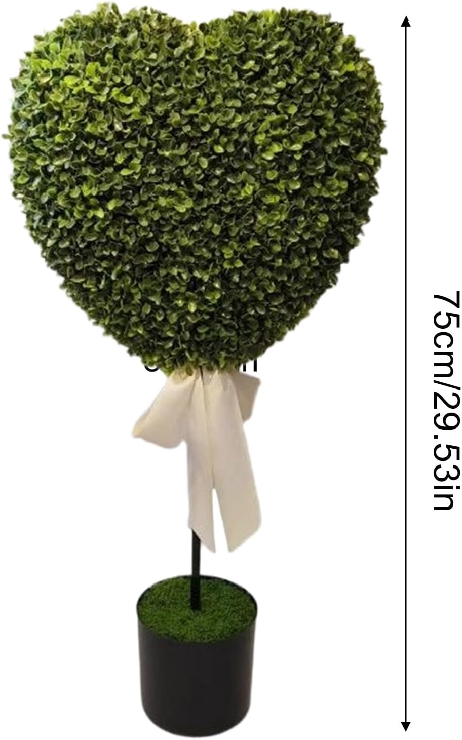 Boxwood Topiary Heart, Valentines Faux Planter, Small Green Potted Pla