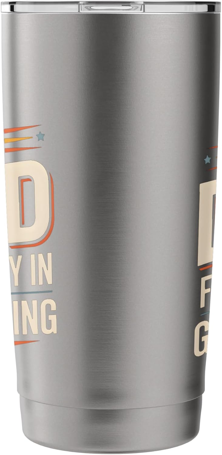 This Dad Finds Joy In Gardening Lawn Care Father Hobby Stainless Steel Insulated Tumbler