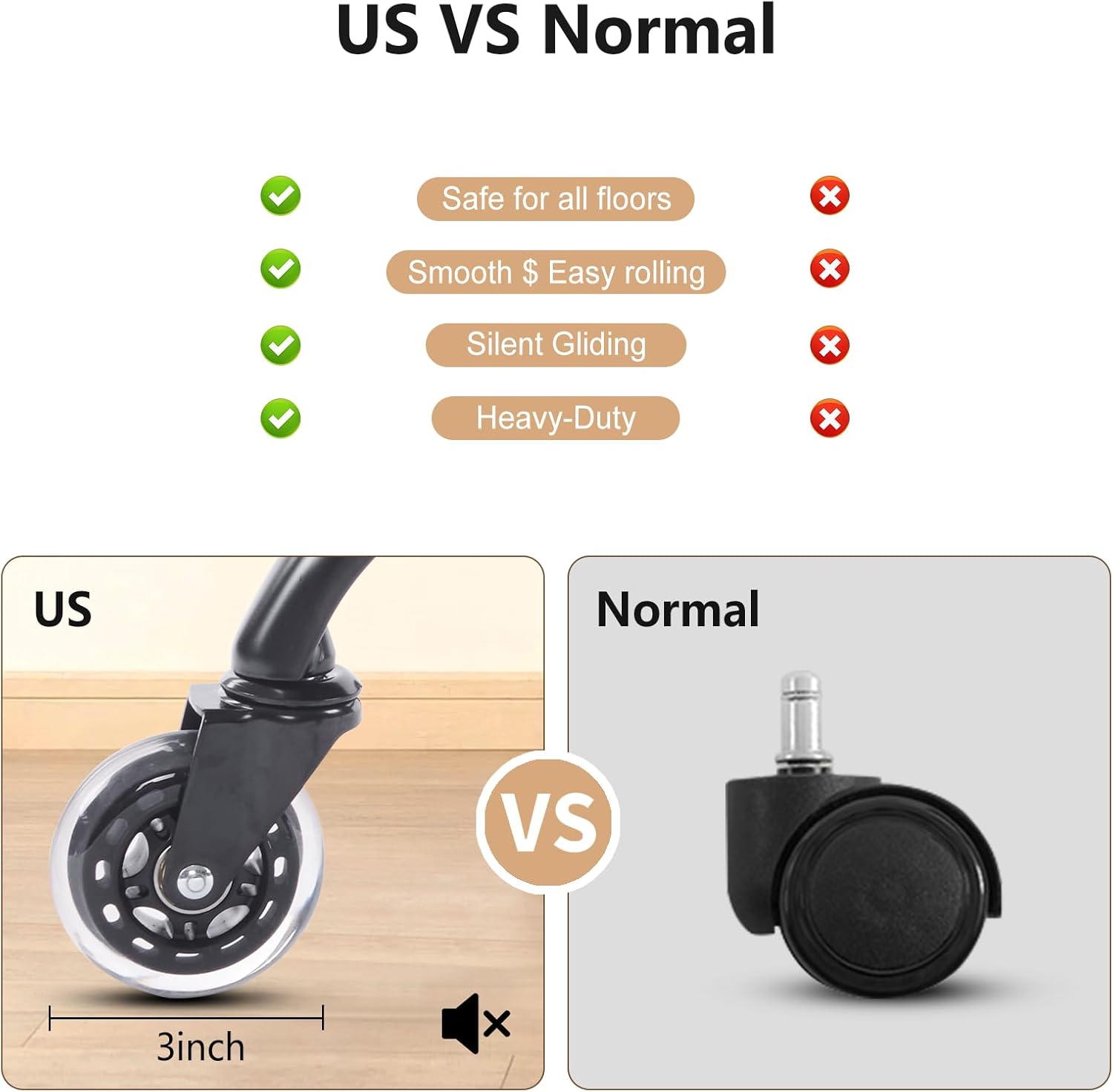 YFO Home Office Desk Chair Office Rubber Casters Ergonomic Computer Ch