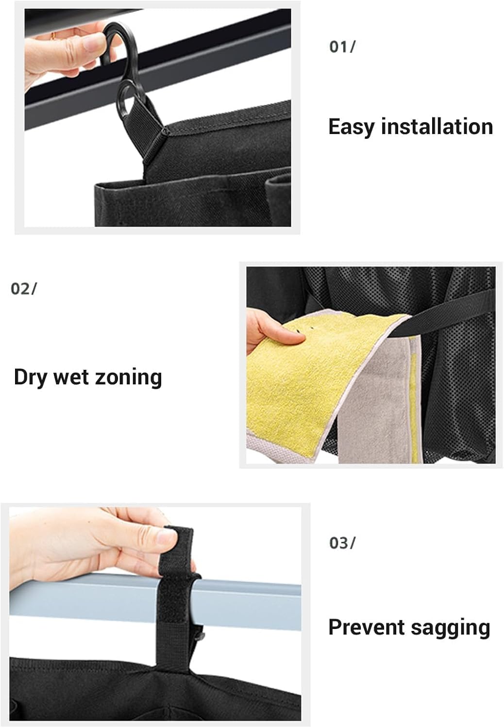 Folding Wagon Side Pocket, Oxford Cloth Stroller Wagon Cargo Net Side 