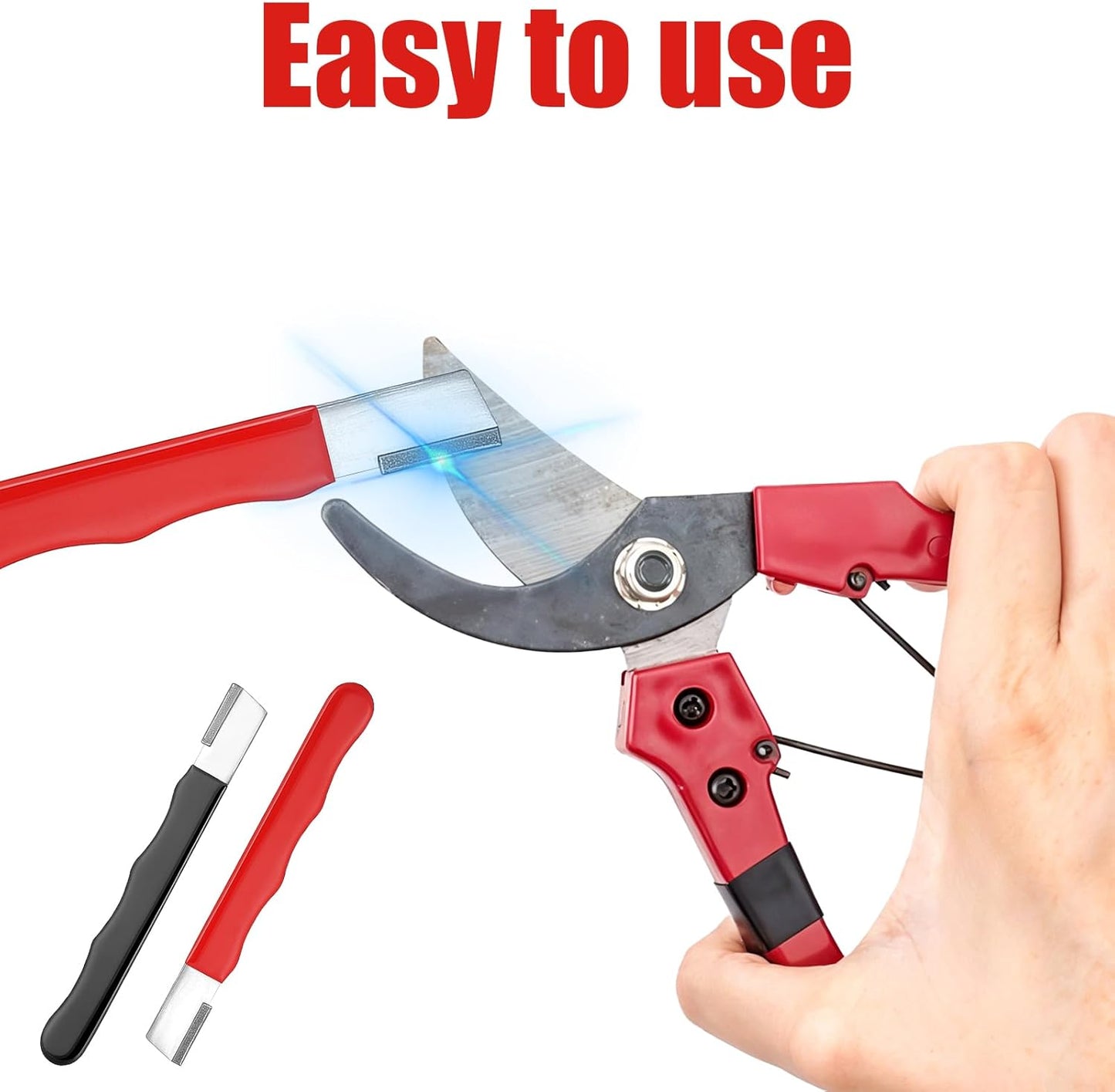 4 Pack Garden Tool Sharpener, Mini Knife Machete Sharpener Portable Axe Scissor Sharpeners Quick Edge Blade Pruner Sharpeners for Garden Tools Trimming Knives Cutter