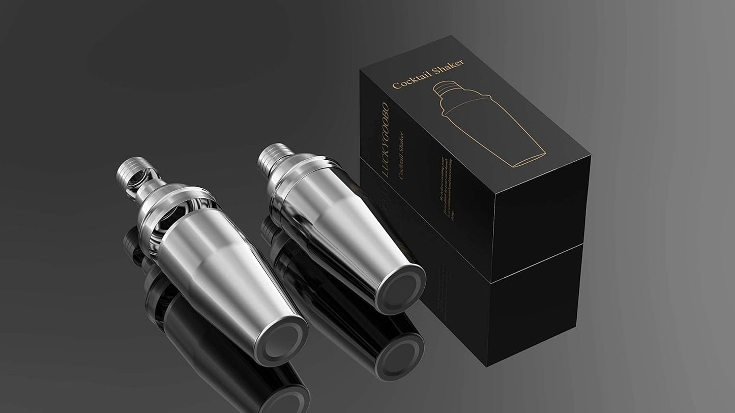 Cocktail Shaker,24 oz Martini Shaker,Drink Shaker Built-in Strainer,Professional Stainless Steel Margarita Mixer,Bartender Kit Gifts.