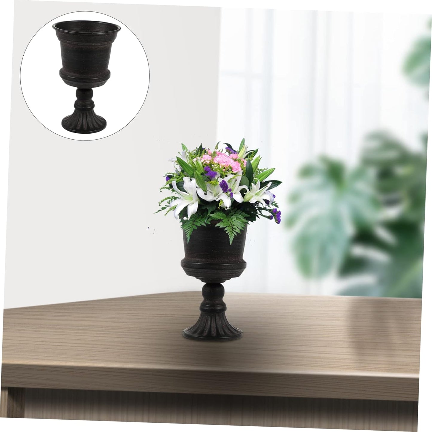 BESTOYARD 1pc Art Flower Vase for Home Office Wedding Decor Rustic Metal Flowerpot for Centerpieces Elegant Gardening Planter for Use