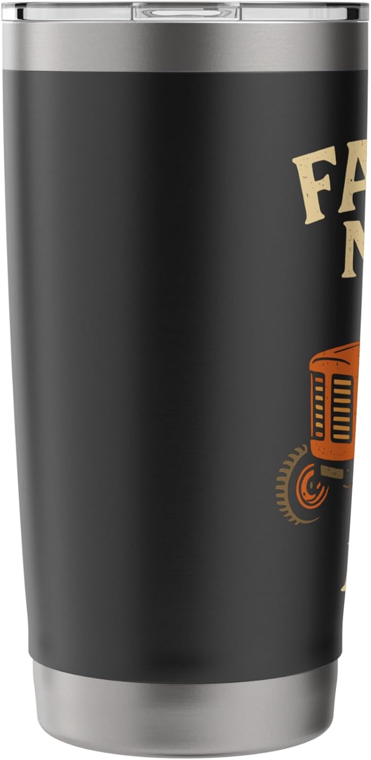 Father Mows Best Funny Dad Lawn Mowing Father's Day Stainless Steel Insulated Tumbler