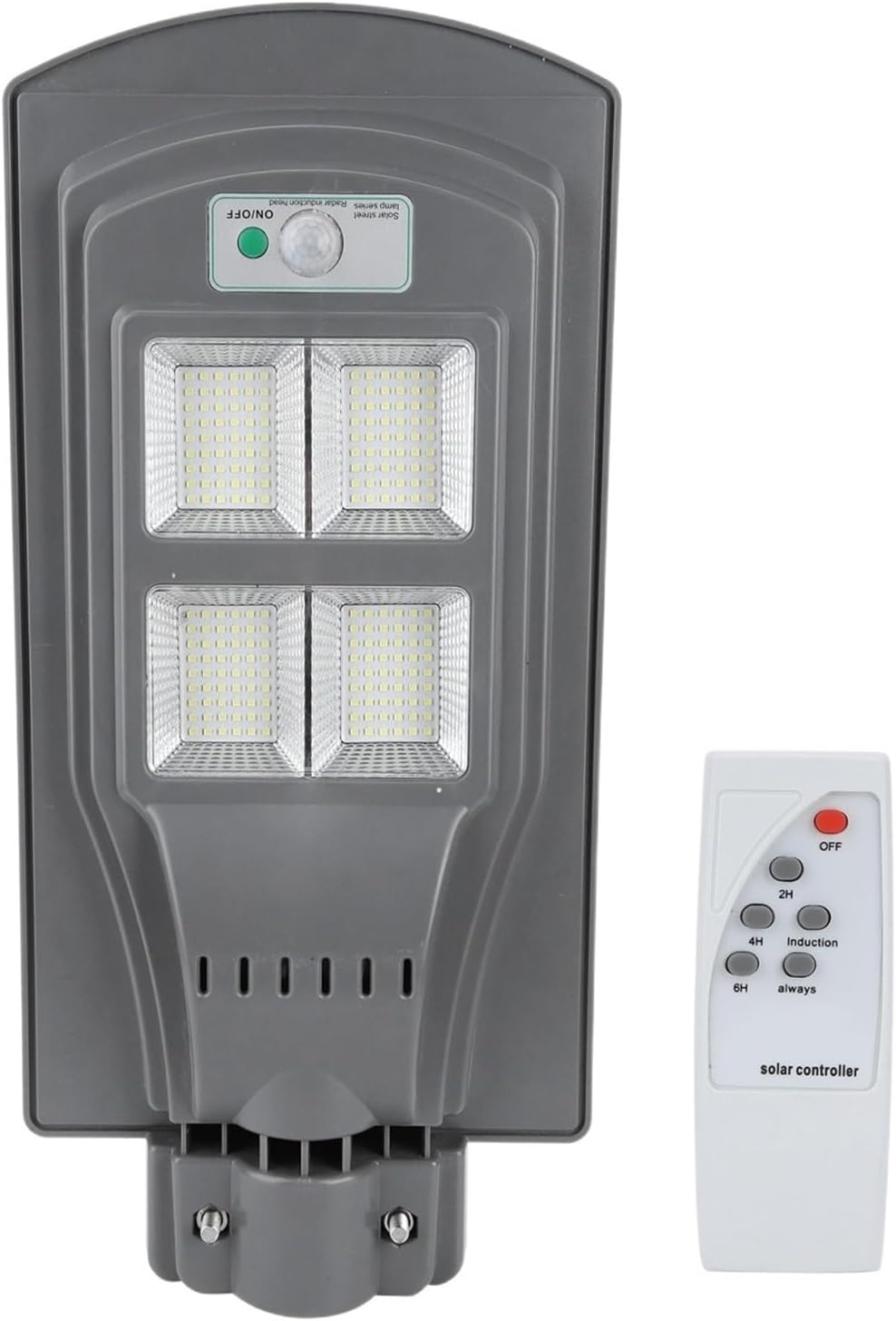 110W Solar Street Light Wall Lamp with Motion Sensor and Remote Control for Garage Patio Garden Outdoor Lighting