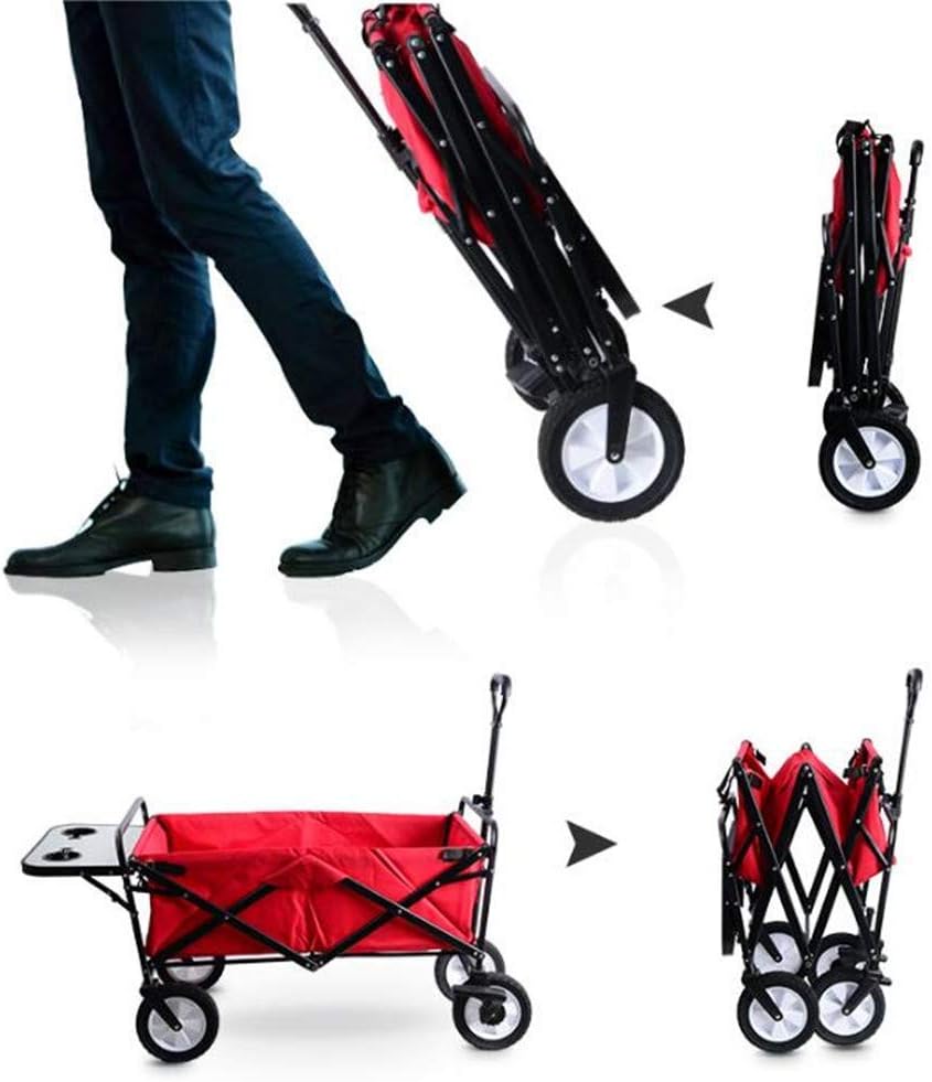 Wagons Utility Garden Cart with Side Table Drink Holders,Utility Colla