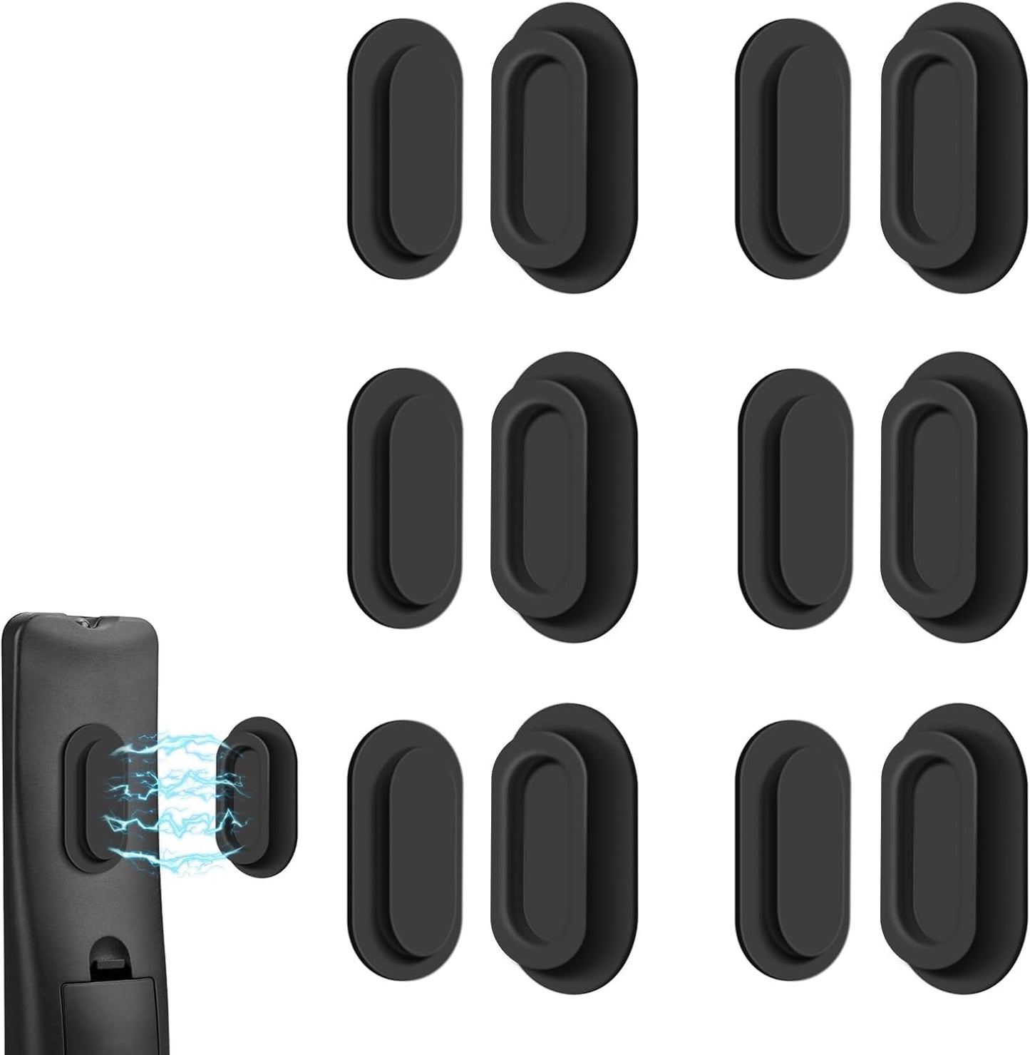 6 Pack Magnetic Remote Control Holder – Upgraded Silicone Magnetic Wal
