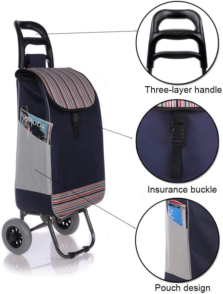 Household Truck Folding Shopping Cart Outdoor Garden Tool Cart Portable Small Trailer Sack Trolley, Bearing About 55kg Hand Trucks