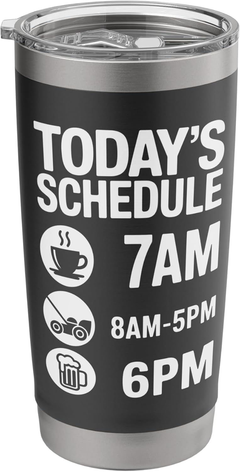 Gardening Lawn Mower Landscaper Nature Lover Garden Care Men Stainless Steel Insulated Tumbler