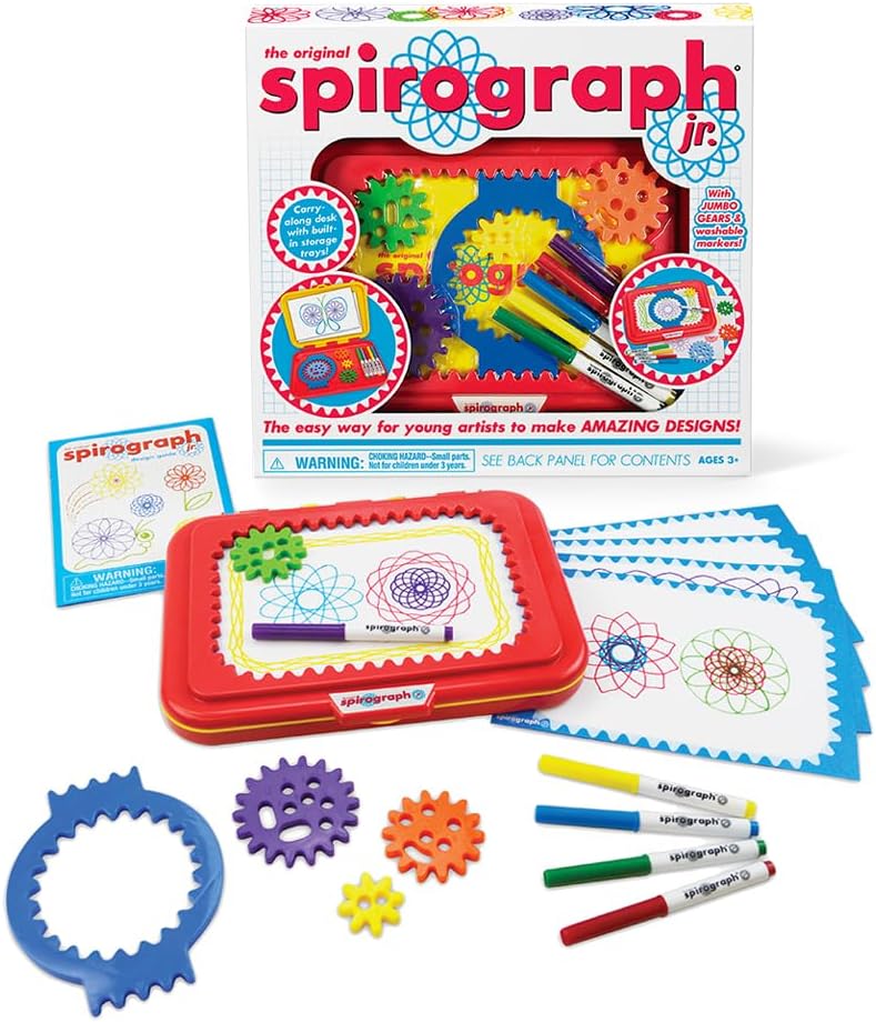 Spirograph Jr. — Jumbo Sized Gears Classic Retro Toy For Spiral Drawin
