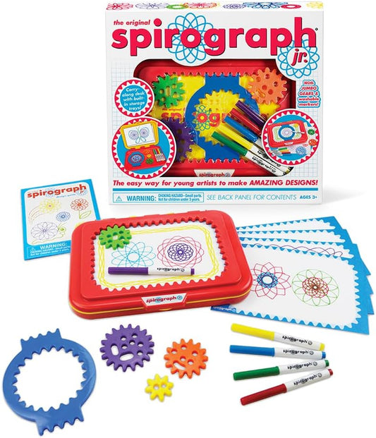Spirograph Jr. — Jumbo Sized Gears Classic Retro Toy For Spiral Drawin