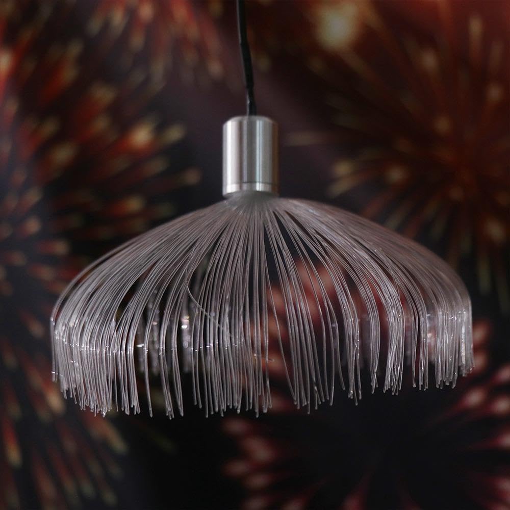 10pcs Fiber Optic Jellyfish Solar 16.5ft Remote Control Colour IP67 Waterproof Outdoor Fairy Hanging String Light Garden Trees Christmas Party Wedding Ceiling Decor