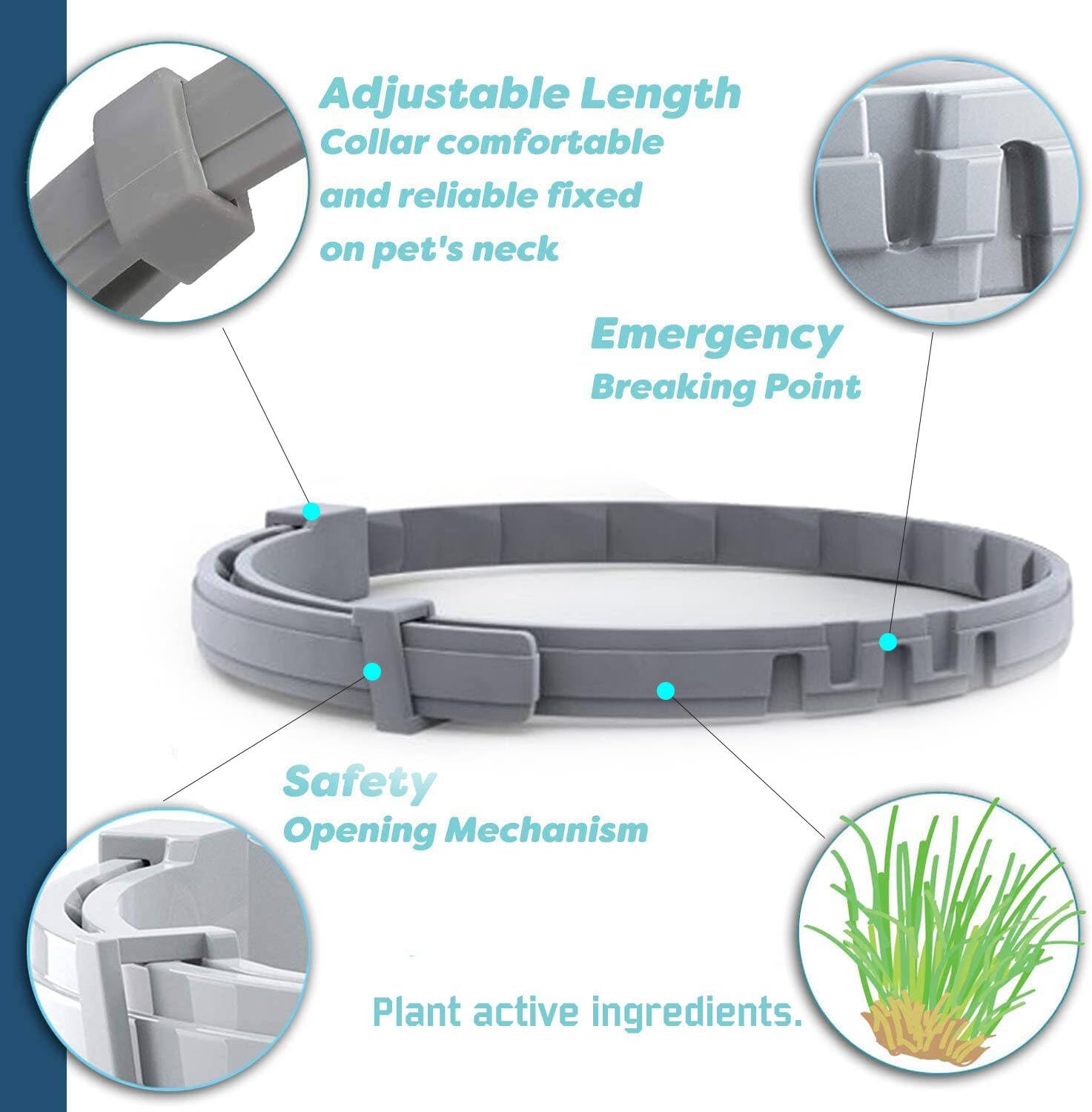 Natural Flea and Tick Collar for Puppies - 12-Month Protection, Safe P