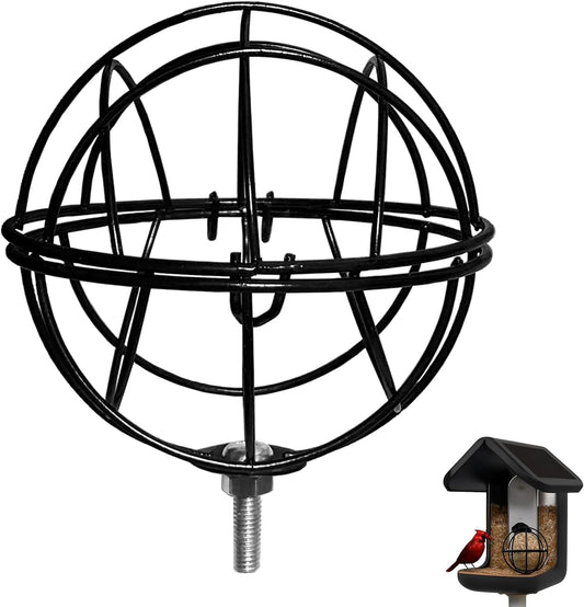 Upgraded Black Metal Suet Ball Holder – Compatible with Bird Buddy Fee