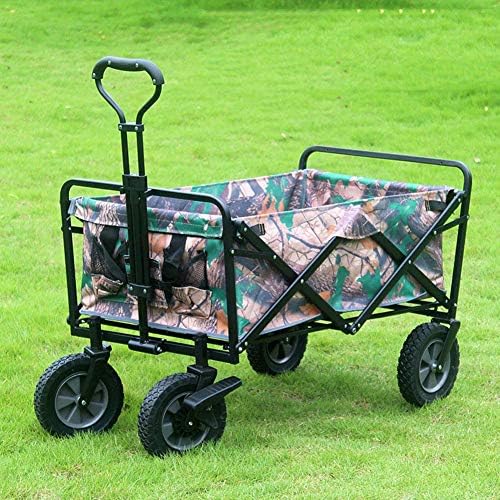 Pull Along cart Folding Wagon Aluminium Capacity 80 kg Portable Garden