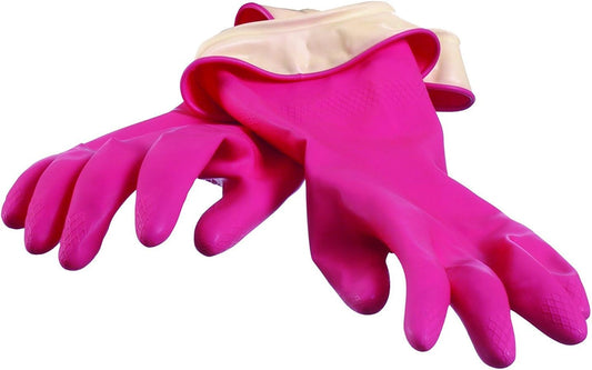 Casabella Premium Waterblock Reusable Household Cleaning Gloves, Medium