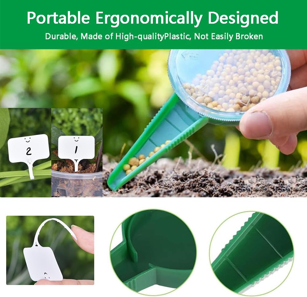 6 PCS Mini Seed Spreader Set, 2025 New Mini Sowing Seed Dispenser, Sma
