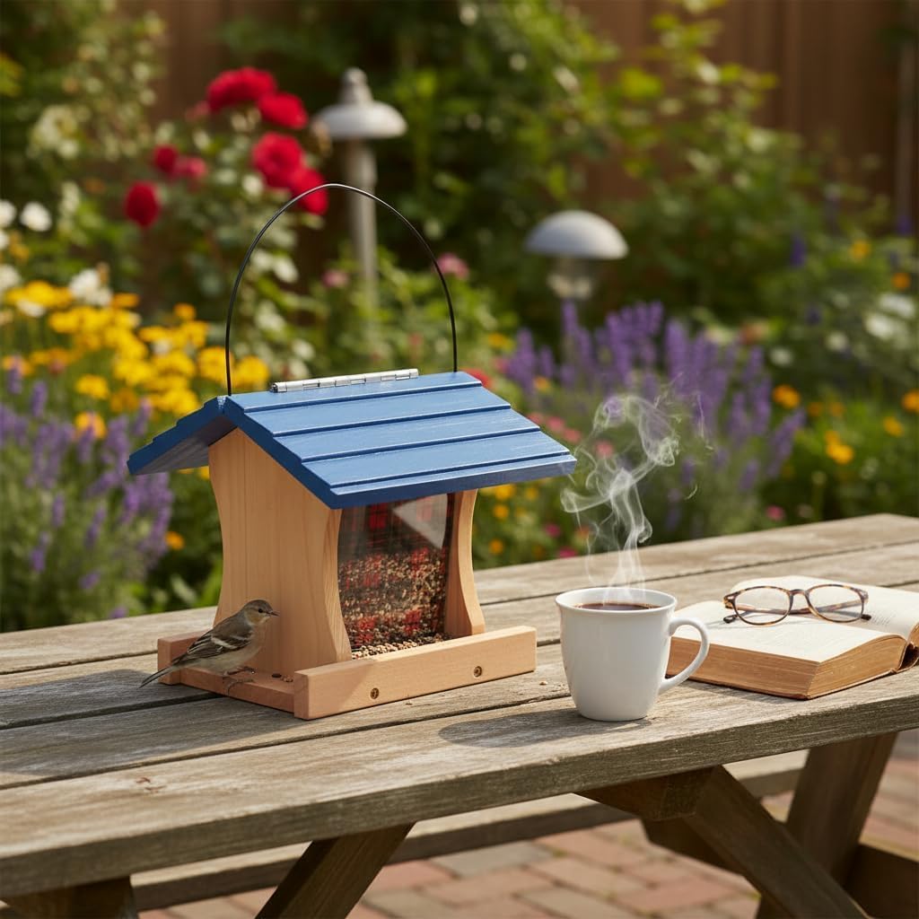 Ranch Hopper Bird Feeders for Outside Extra Thickness 13/16", Bird Fee
