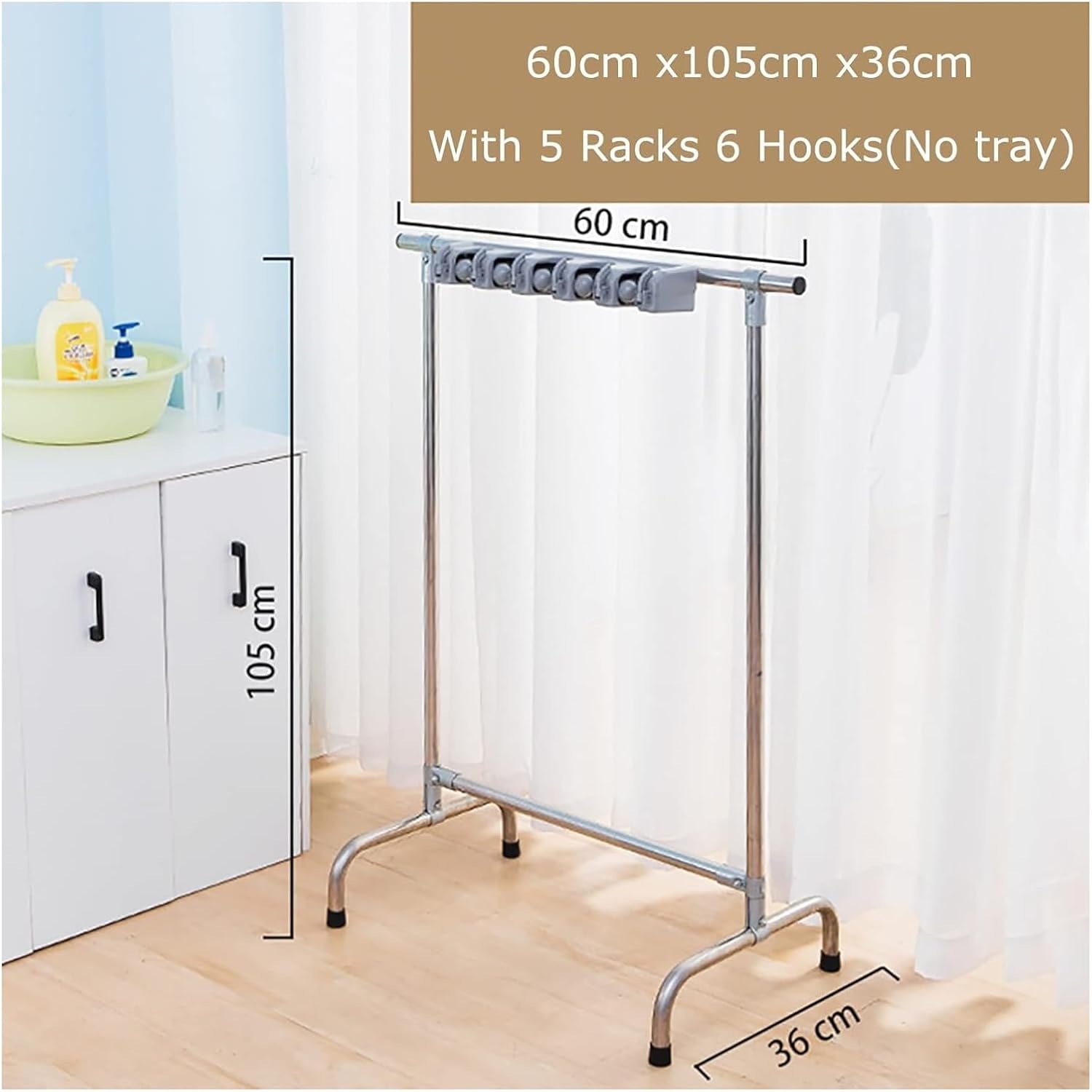 Broom mop Holder Cleaning Supplies Organizer,Commercial Stainless Stee
