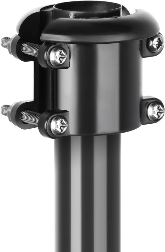 2 Pack Squirrel Baffle Buckle, Bird Feeder Pole Accessories for Bird Houses Cone Guard, Pole Mounted Holder Stopper Outdoor, Bracket for Large Raccoons Deflector, Rust Chew Proof, Heavy Duty ABS