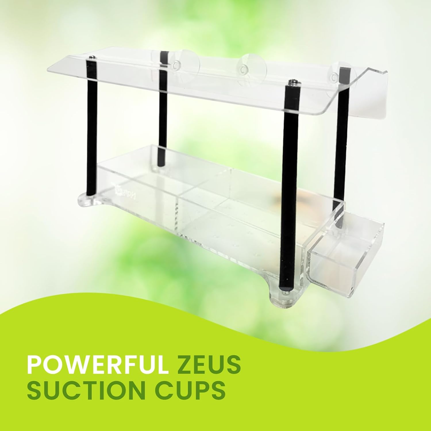 Nature Gear Window Bird Feeder with Strong Suction Cups, Clear Acrylic